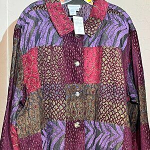 Coldwater Creek Quilted Button Down